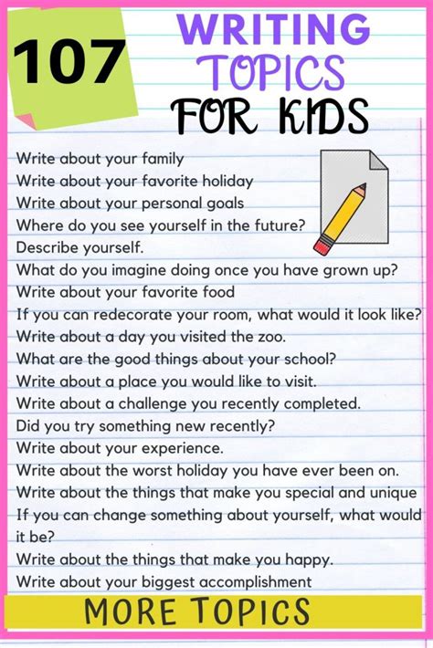 Writing Prompts For Kids 107 Best Brain Activators Creative Writing Writing Prompts - Creative Writing Writing Prompts