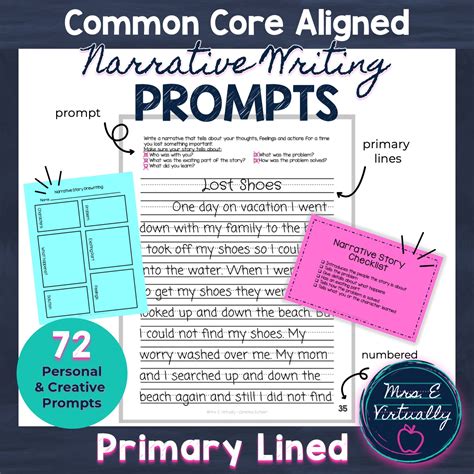 Writing Prompts For Narratives Primary Lined Paper 8226 Elementary Narrative Writing Prompts - Elementary Narrative Writing Prompts