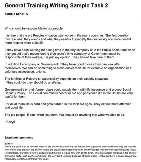Writing Task 2 Sample Answers