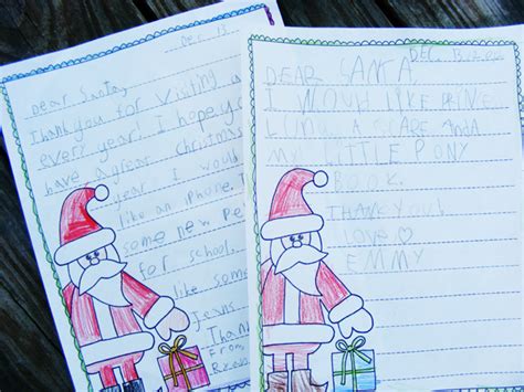 Writing To Santa Keeping Life Creative Writing A Note To Santa - Writing A Note To Santa