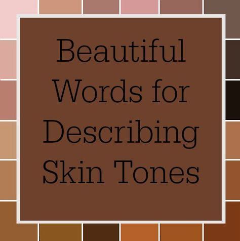 Writing With Color Words For Skin Tone Writing Color Writing - Color Writing