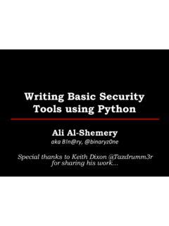 Read Online Writing Basic Security Tools Using Python Binary 