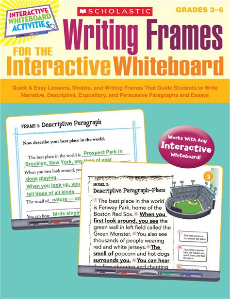 Read Writing Frames For The Interactive Whiteboard Quick Easy Lessons Models And Writing Frames That Guide Students To Write Narrative Descriptive Whiteboard Activities Scholastic 