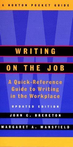 Full Download Writing On The Job A Norton Pocket Guide A Norton Pocket Guide 