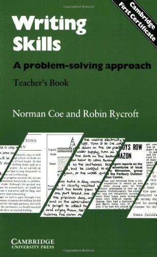 Full Download Writing Skills Teachers Book A Problem Solving Approach Cambridge First Certificate 