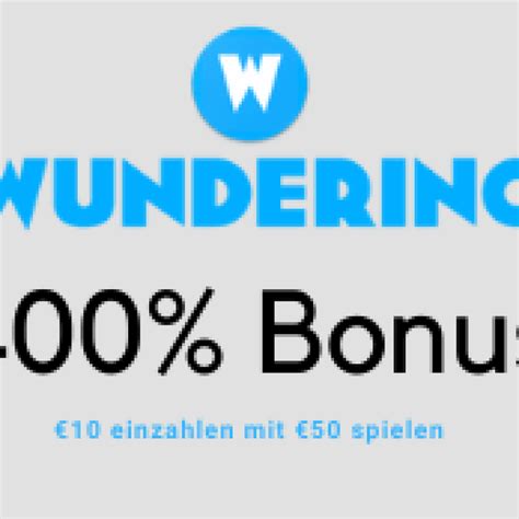 wunderino bonus 400 Bestes Casino in Europa