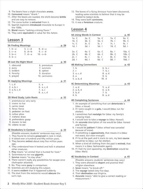 Ww 7 Answer Key