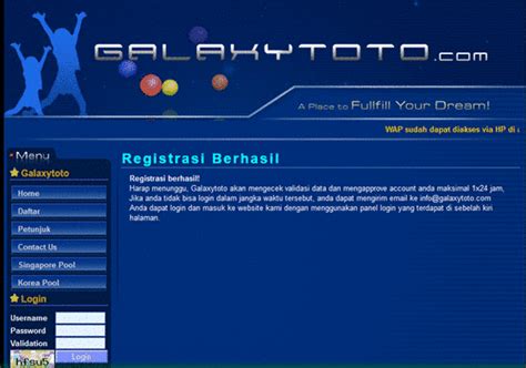 www galaxytoto com login