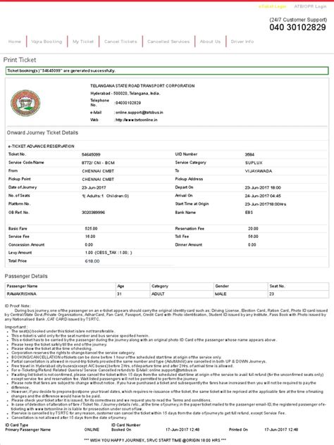 Www Tsrtconline In