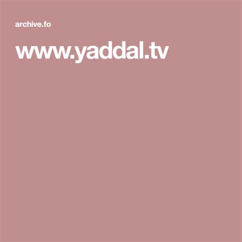 www.yaddal.tv