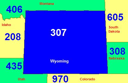 wyoming area code