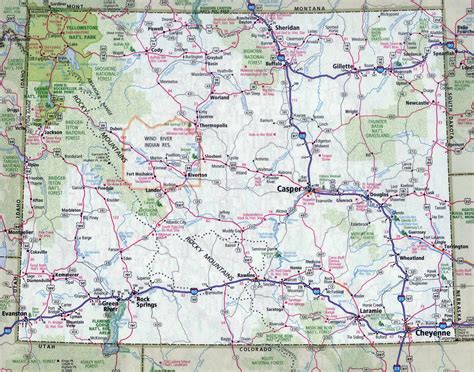 wyoming map