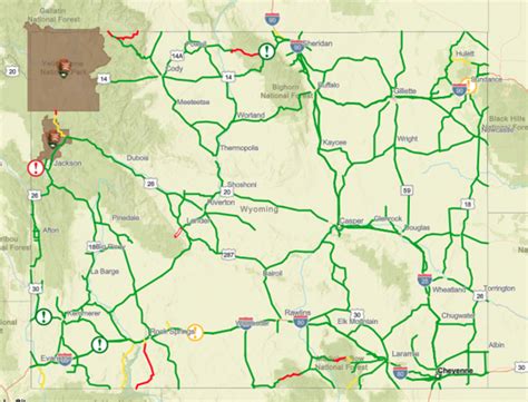 wyoming roads condition