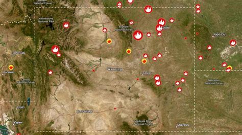 wyoming wildfire map