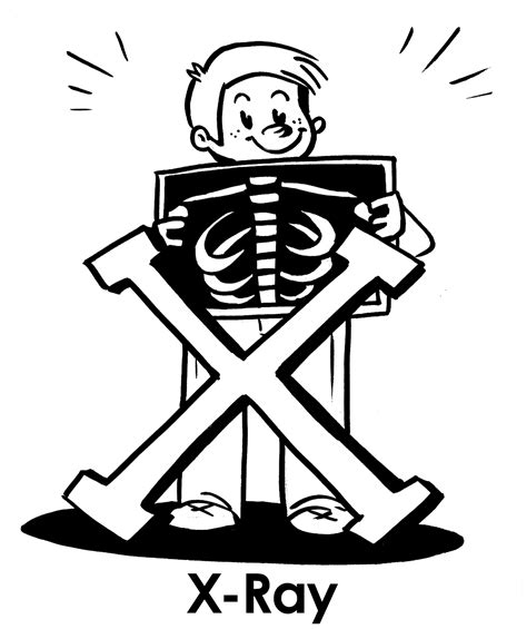X Ray Coloring Pages