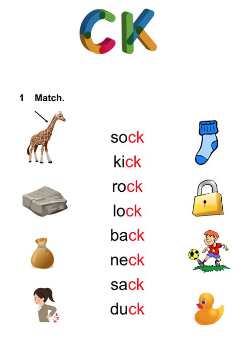 X27 Ck X27 Phonics Sounds Word And Picture Ck Sound Words With Pictures - Ck Sound Words With Pictures