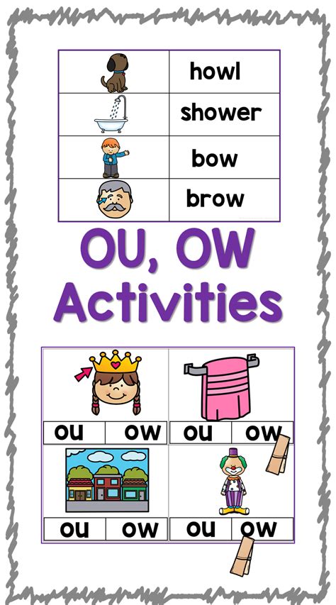 X27 Ow X27 Making The Ou Sound Worksheets Ow Words Worksheet - Ow Words Worksheet