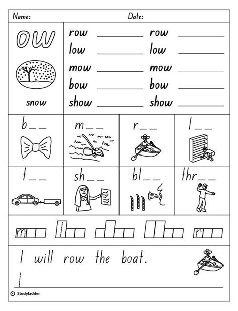 X27 Ow X27 Worksheet Spelling Activity Primary Phonic Ow Words Worksheet - Ow Words Worksheet