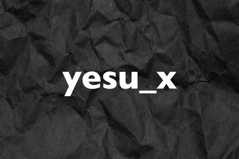 X_yesu twitter