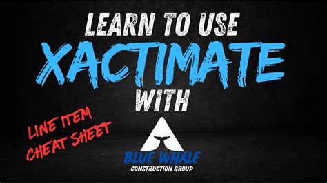 Xactimate Line Item Cheat Sheet
