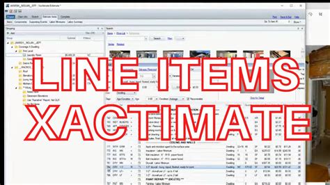 Xactimate Line Item Codes