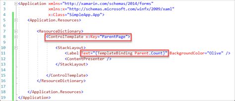 xaml - Xamarin Forms - 绑定到ControlTemplate - Xamarin Forms - binding …