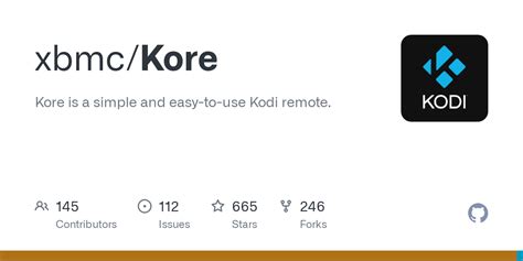 xbmc/Kore: Kore is a simple and easy-to-use Kodi remote. GitHub. 