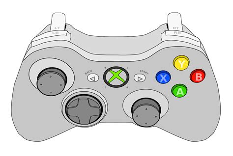 Xbox 360 Controller Drawing