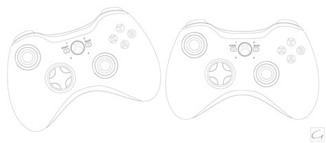 Xbox 360 Controller Outline