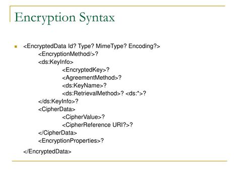 xml encryption seminar ppt
