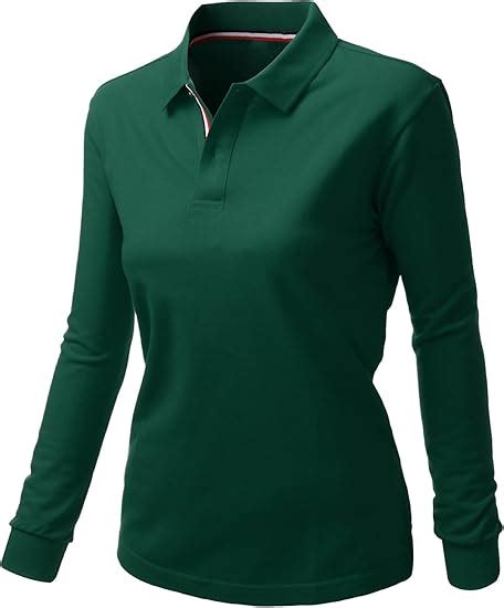 xpril 20 x 20 Algodón, 2 tono collar de la mujer playera de Polo de