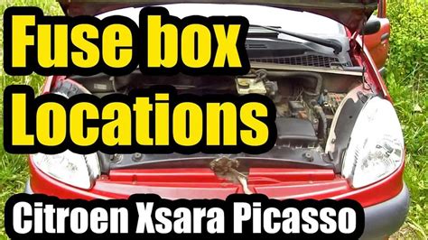 xsara picasso engine bay fuse box list