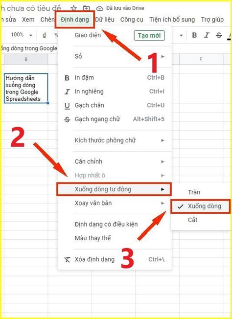 xuống dòng trong excel | 10 cch xung dng trong Excel v