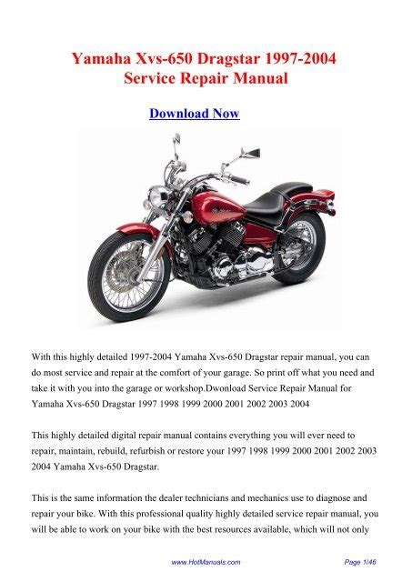 Download Xvs 400 Service Manual 