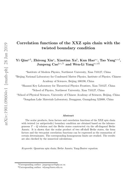 Xxz Chain Correlation Functions