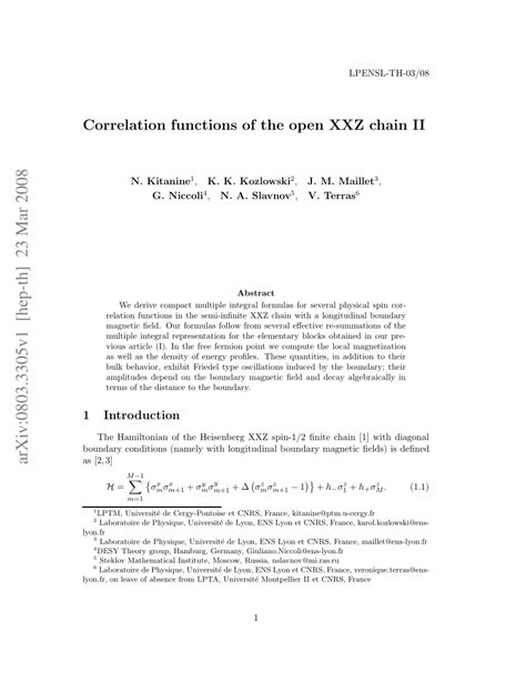 Xxz Chain Correlation Functions 2