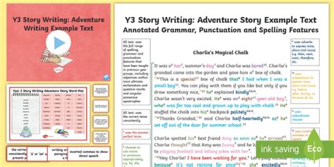 Y3 Story Writing Ks2 Adventure Model Example Text Short Adventure Stories Ks2 - Short Adventure Stories Ks2