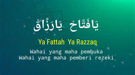 YA FATTAH YA RAZZAQ - Zikir Ya Fattah Ya Razzaq 100x Untuk Rezeki dan Pebuka Rezeki