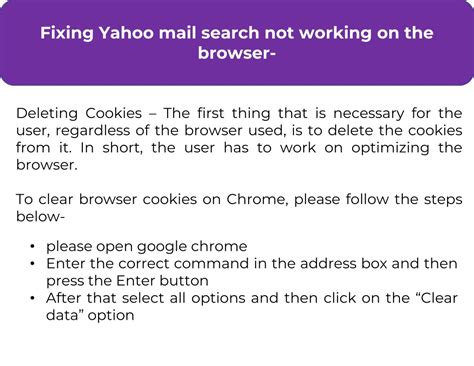 yahoo email search not working