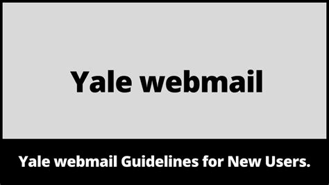 yalewebmail