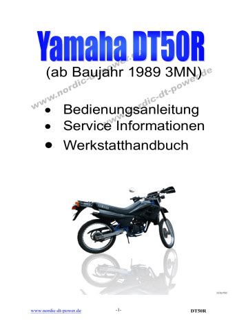 Read Yamaha Dt50R Manuals 