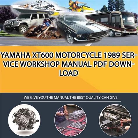 Read Yamaha Xt 600 Workshop Manual 