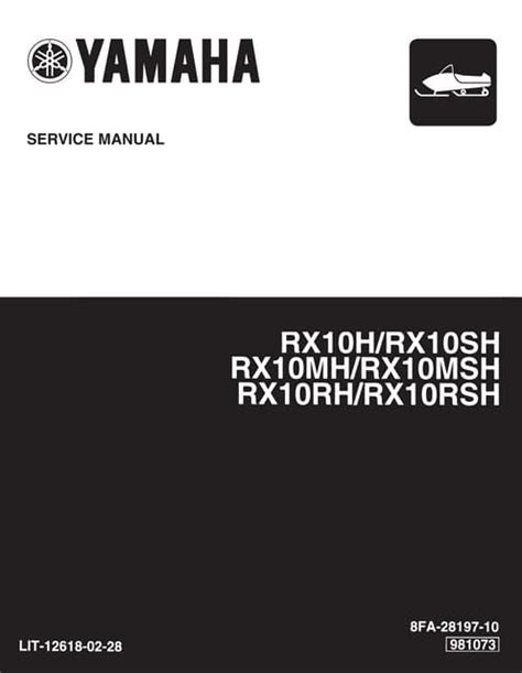 Read Yamaha Yamaha Rx10 2003 2004 2005 2006 Service Repair Manual Full 