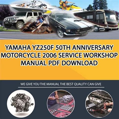 Read Online Yamaha Yz250F Pdf Service Repair Workshop Manual 2006 2007 