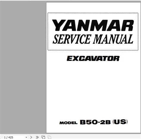 Download Yanmar B50 2 Manual 
