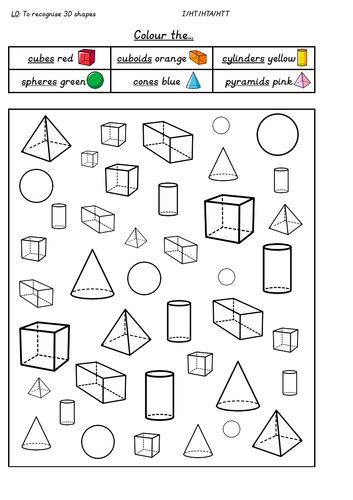 Year 1 Recognising 3d Shapes Worksheets Mrs Mactivity 3d Shape Activities Year 1 - 3d Shape Activities Year 1