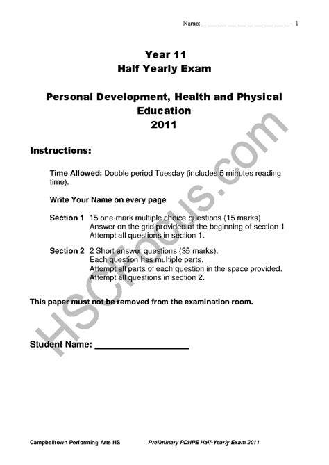 year 11 half yearly exam papers engineering