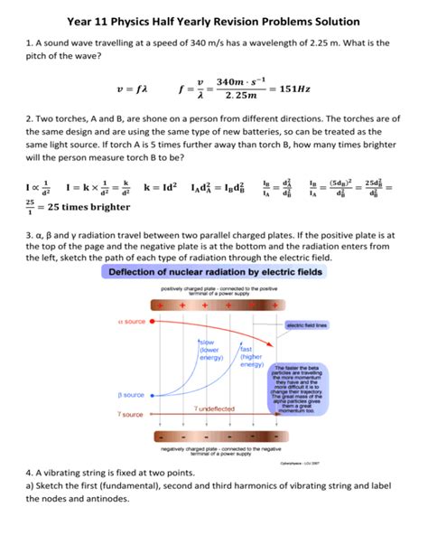 Year 11 Physics Half Yearly Exam