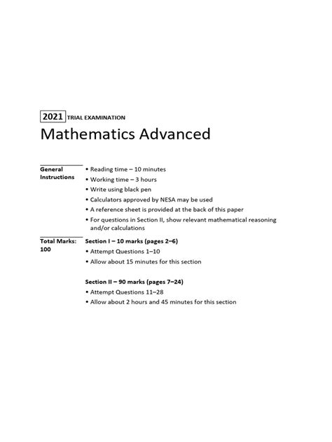Year 12 Advanced Mathematics Defence Force Recruiting