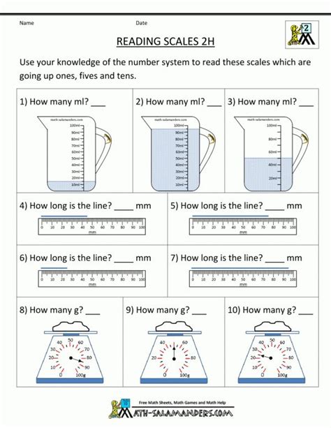 Year 2 Maths Reading Scales Homework Worksheet Twinkl Unit 1 Worksheet 2 Reading Scales - Unit 1 Worksheet 2 Reading Scales